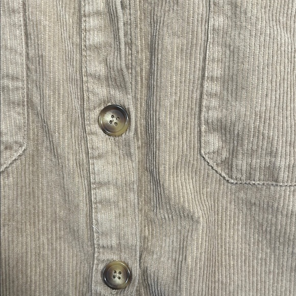 Lucky Brand Tan Corduroy Button-Up Jacket L - Picture 5 of 5